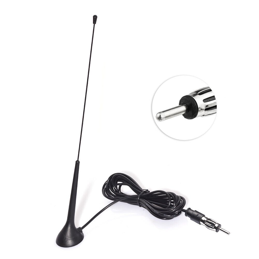 Sucker antenna Car Antenna Magnetic Base DIN Plug for Car Stereo Audio Radio Head Unit
